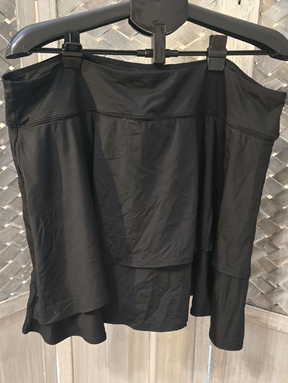 Lands' End Black Swim Skirt